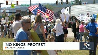 No Kings protest in Coeur d'Alene