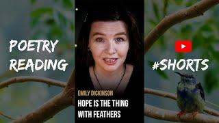 “Hope is the thing with feathers” by Emily Dickinson – motivational poetry – #shorts