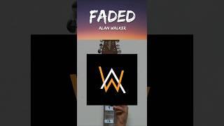 Faded song guitar 1 string easy #shorts #alanwalker #trending