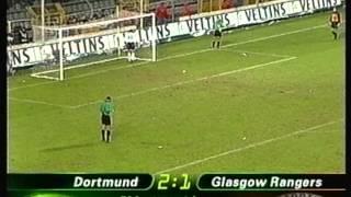 1999 December 9 Borussia Dortmund Germany 2 Rangers Glasgow Scotland 0 UEFA Cup