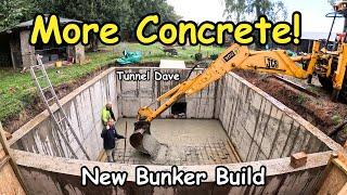 Underground Bunker Build, More concrete Tunnel Dave