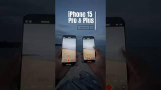 iPhone 15 Plus vs iPhone 15 Pro video camera test. #iphone15pro  #iphone15plus #shorts