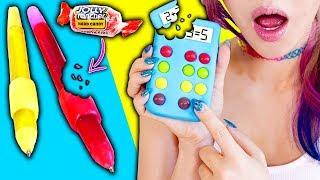 DIY Edible School Supplies! **Making The Hardest Supplies Challenge** Prank Wars!