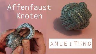 Affenfaust Knoten Anleitung Deutsch  | Monkey Fist Knot Tutorial | Paracord Ball | Seilball