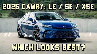 2025 Camry Trims: Exterior Differences between LE, SE & XSE