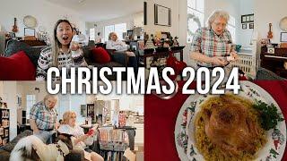 christmas day 2024! opening presents, mom cooks dinner + looking at lights