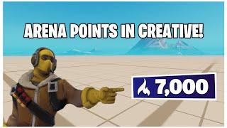 How to Make ARENA/PLACEMENT Points in Fortnite Creative!