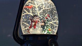 Musical Christmas Snow Globe with Timer!