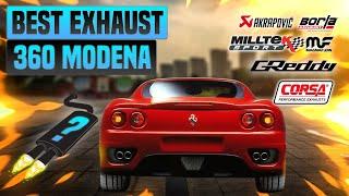 Ferrari 360 Modena Exhaust SoundBrilliant,Capristo,Fabspeed,Fi,iPe,kline,Kreissieg,Tubi,Quicksilver