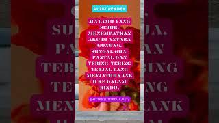 Puisi Rindu Pendek Satu Bait (10) #syair #suarapuisi #motivasi #puisicinta #backsoundpuisi #quotes