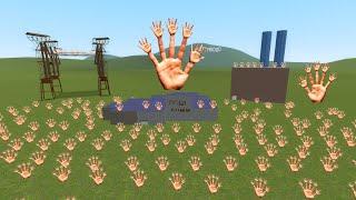 Scary Hand Nextbots Vs Towers In Garry's Mod