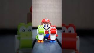 Lego Mario w/ Green & Red Yoshi! #supermario #legomario #yoshi