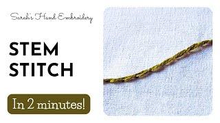 How to do Stem Stitch