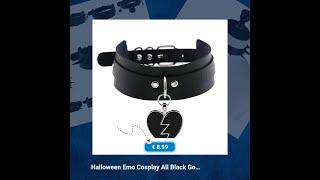 Faschings-Favoriten: Halloween Emo Cosplay All Black G... für nur €8.99! Entdecke jetzt