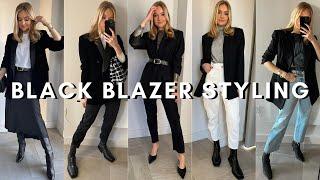 BLACK BLAZER OUTFITS 2020 | Styling Different Black Blazers (Festive Outfit Ideas)