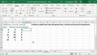 Top 10 Excel date and time functions