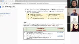 Choosing TESOL programs in the US (in Uzbek language)