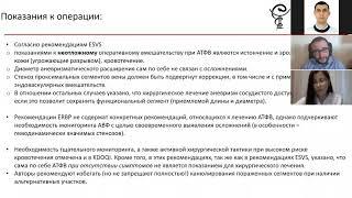 Реконструктивные операции при аневризматической трансформации АВФ