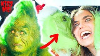 MAKING OUT with MY WIFE DISGUISED as the GRINCH PRANK! SHE FREAKED OUT!