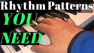 Build YOUR Rhythm Patterns Piano Skills with these 9 Important accompaniment exercises!