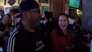 Real Madrid 3 - 1 PSG: Peña Madridista San Francisco Bay Area celebrates Marcelo's goal (02/14/2018)