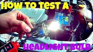 How to test a headlight bulb (H4)