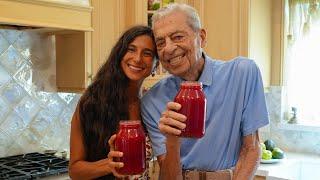 Juicing at 101 YEARS OLD  My Grandpa Shares His Secret Juicing Recipe for Health and Longevity! 