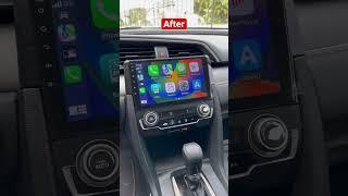 2016-2021 Honda Civic CarPlay upgrade  #fyp # #explore #shorts #civic #honda #carplay #car #reels