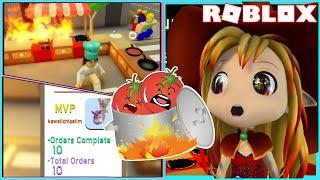  OVERCOOKED MY SOUP AND SET THE KITCHEN ON FIRE! ROBLOX DARE TO COOK!