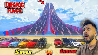 GTA 5 INDIAN SUV VS SUPER SUV CARS BUMPS RAMP DRAG RACE CHALLANGE GTA 5