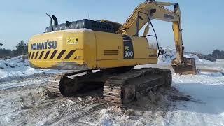 Не завелся экскаватор! Мороз и солнце,  последние дни на komatsu