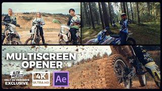 Multiscreen Opener - Split Screen Intro - Dynamic Sport Opener (After Effects Templates)