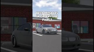 Best OFFSALE Cars in Greenville ROBLOX! #shorts #greenville #roblox