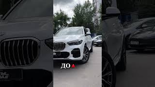 Бронирование кузова BMW X5 матовой пленкой, установка системы кругового обзора и многое другое