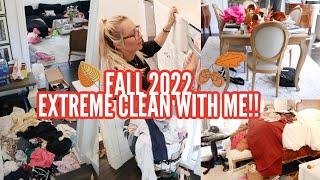 2022 EXTREME FALL CLEAN WITH ME // THE WORST MY HOUSE HAS EVER LOOKED // CLEANING MOTIVATION