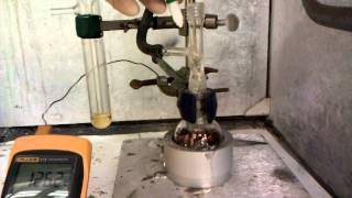 cycloheptatrienyl molybdenum tricarbonyl synthesis in one hour  pushing back unreacted Mo CO 6.3gp