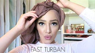 TUTO TURBAN SUPER RAPIDE | HUDABEAUTY EYESLASHES IN SCARLETT | SALIMA LE VAUT BIEN