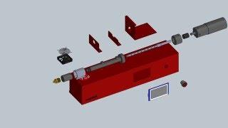 Noztek Touch Filament Extruder exploded view