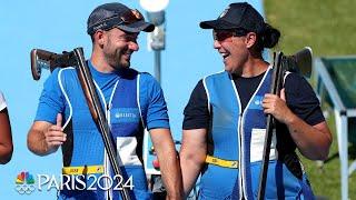 Italy edges USA to win inaugural mixed skeet shooting gold | Paris Olympics | NBC Sports