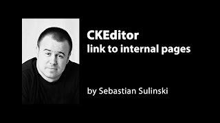 CKEditor - link to internal pages
