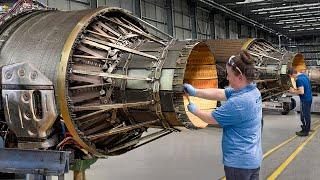 Inside Facility Repairing From Scratch US Air Force Most Powerful Engines