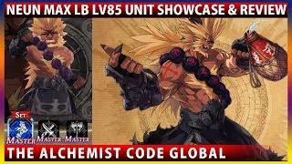 Neun Max Limit Break Lv85 Unit Showcase & Review (The Alchemist Code)