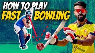 How to Play FAST BOWLING in Cricket : 5 LIFE Changing TIPS by IPL Coach| How to Play PACE Bowling