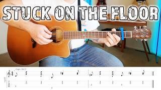 HONESTAV - "Stuck on the Floor" Guitar Tutorial | EASY TABS + Lesson |