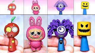 Making SPRUNKI Labubu Purple Minion Noob Apple Sculptures Timelapse