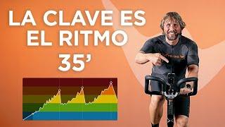 Clase completa ciclo indoor de 35 minutos. Desafíate con una sola resistencia