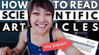 How I read scientific articles FAST & EFFECTIVELY (read my research article with me as an example!)