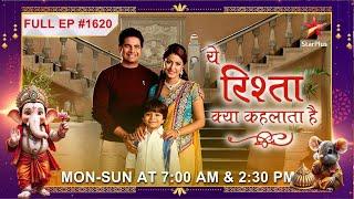 Kya Karishma ki गलतफहमी  दूर hogi?| Full Episode:1620|Yeh Rishta Kya Kehlata Hai