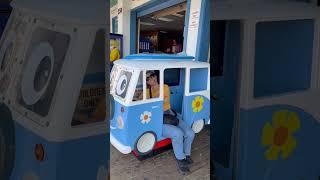 A hot girl  in a very small VW Bus. Show some love ️ #girl #funny #beautiful #fun