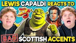 Lewis Capaldi Reacts To BAD Scottish Accents In TV And Movies (Shrek, The Simpsons, Star Trek)